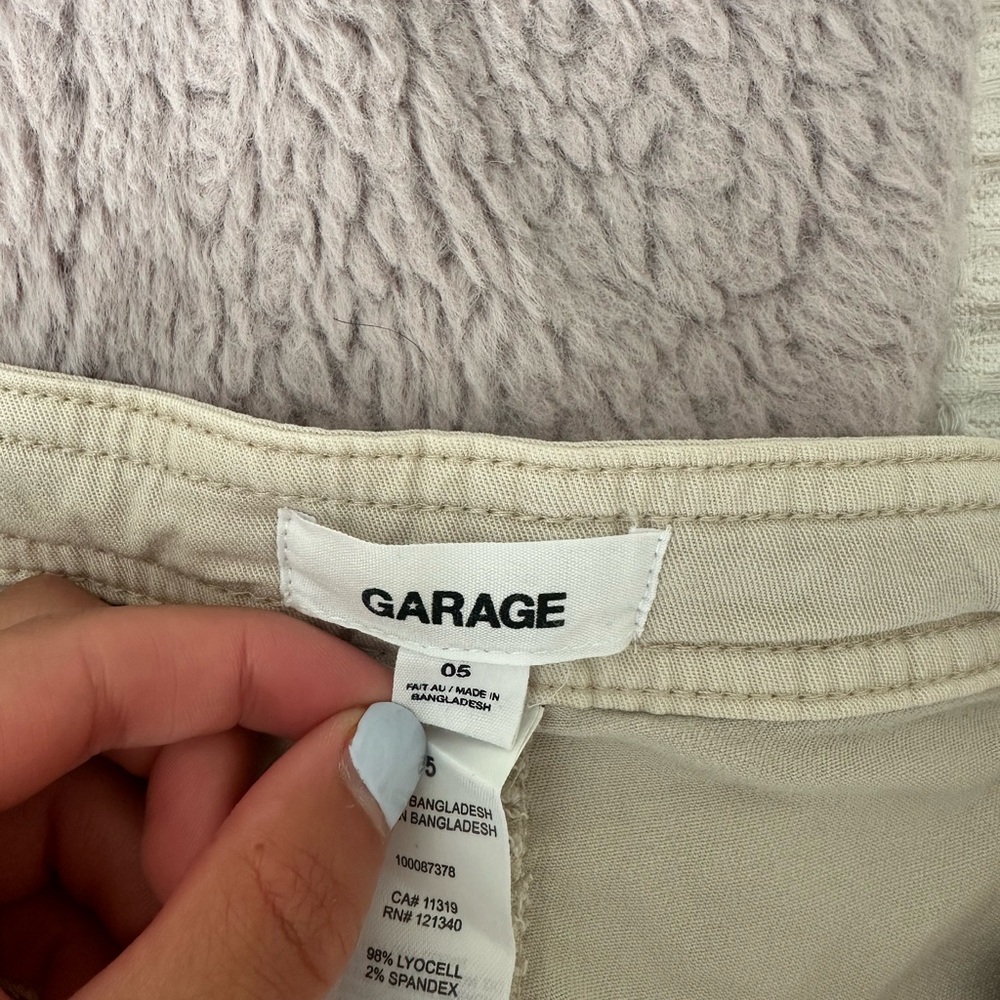 Garage Light Beige Cargo Trousers